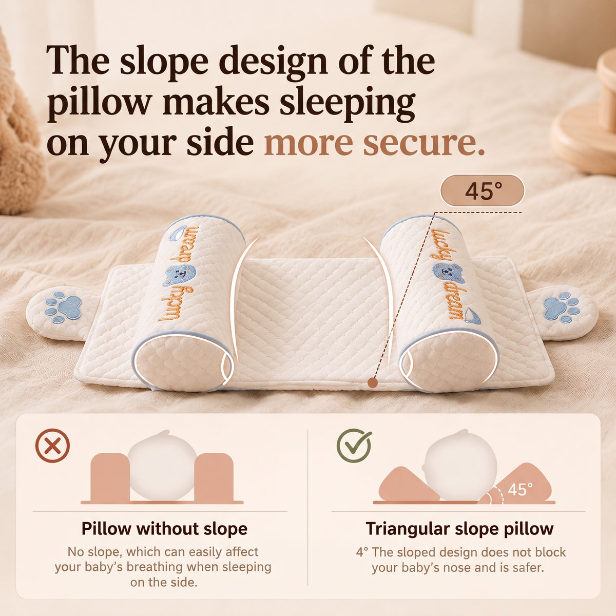 Rounder Head, Supported Neck Pillow